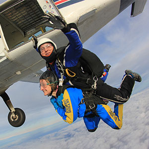 Donna Skydiving for the MA