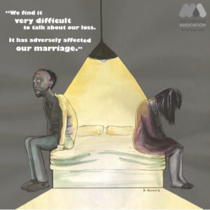 Partner's experience of pregnancy loss: "We find it very difficult to talk about our loss. It has adversely affected our marriage."