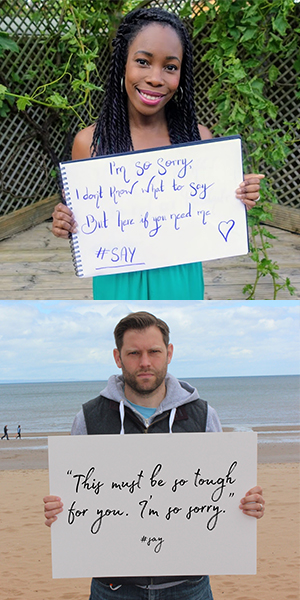 Images from our #SimplySay campaign