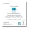 Back of the Baubles Christmas card showing details of the Miscarriage Association and its work