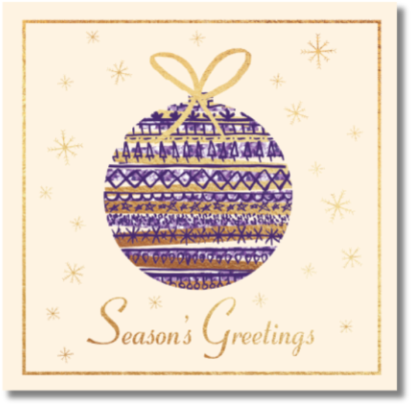 Christmas cards: Bauble and Tree Twin Pack (Pack of 10)
