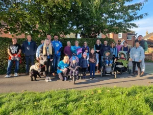 Symone and family taking part in the Miscarriage Association Memory Walk 2023