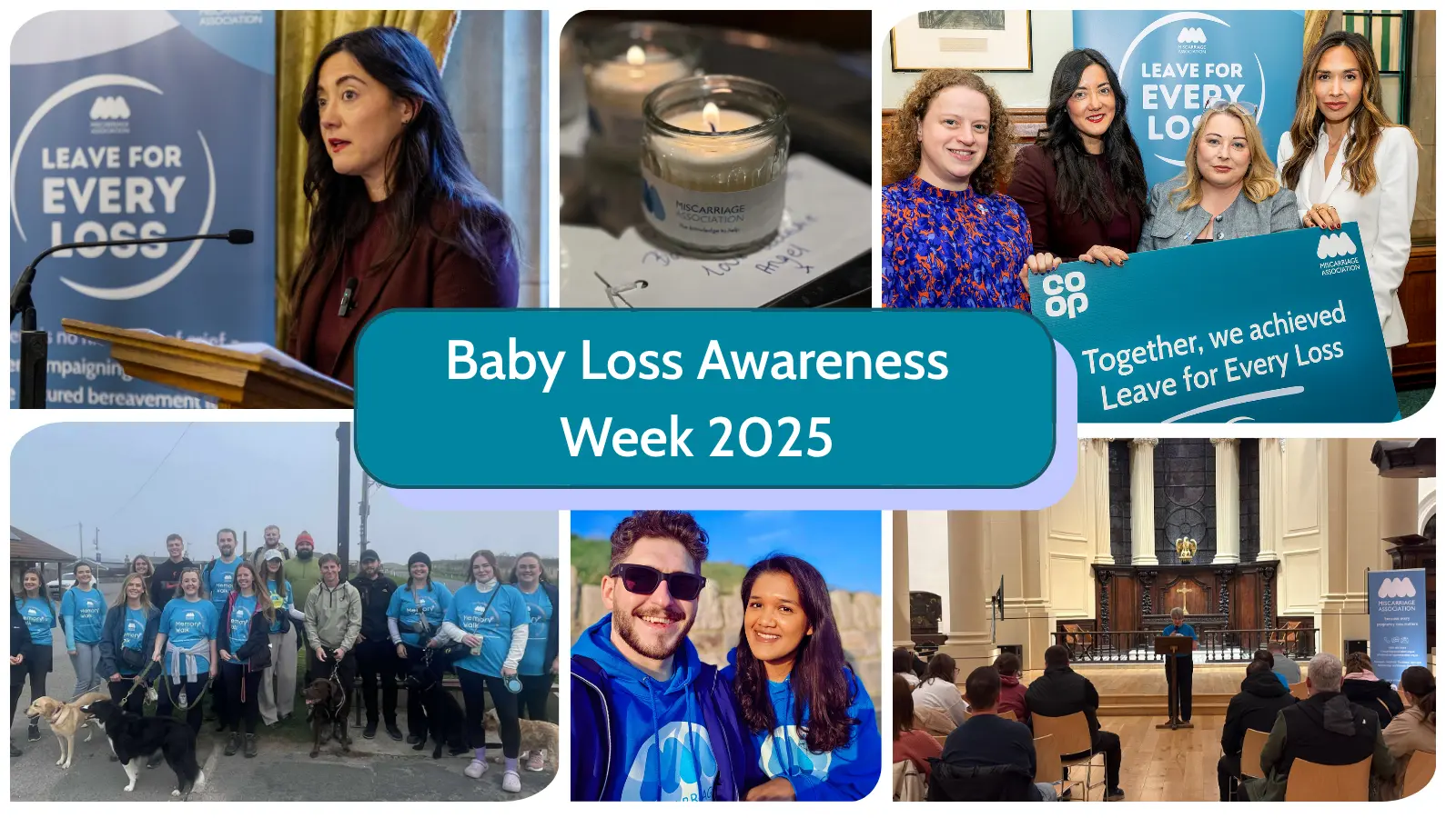 Baby loss awareness week 2025 at the Miscarriage Association news post