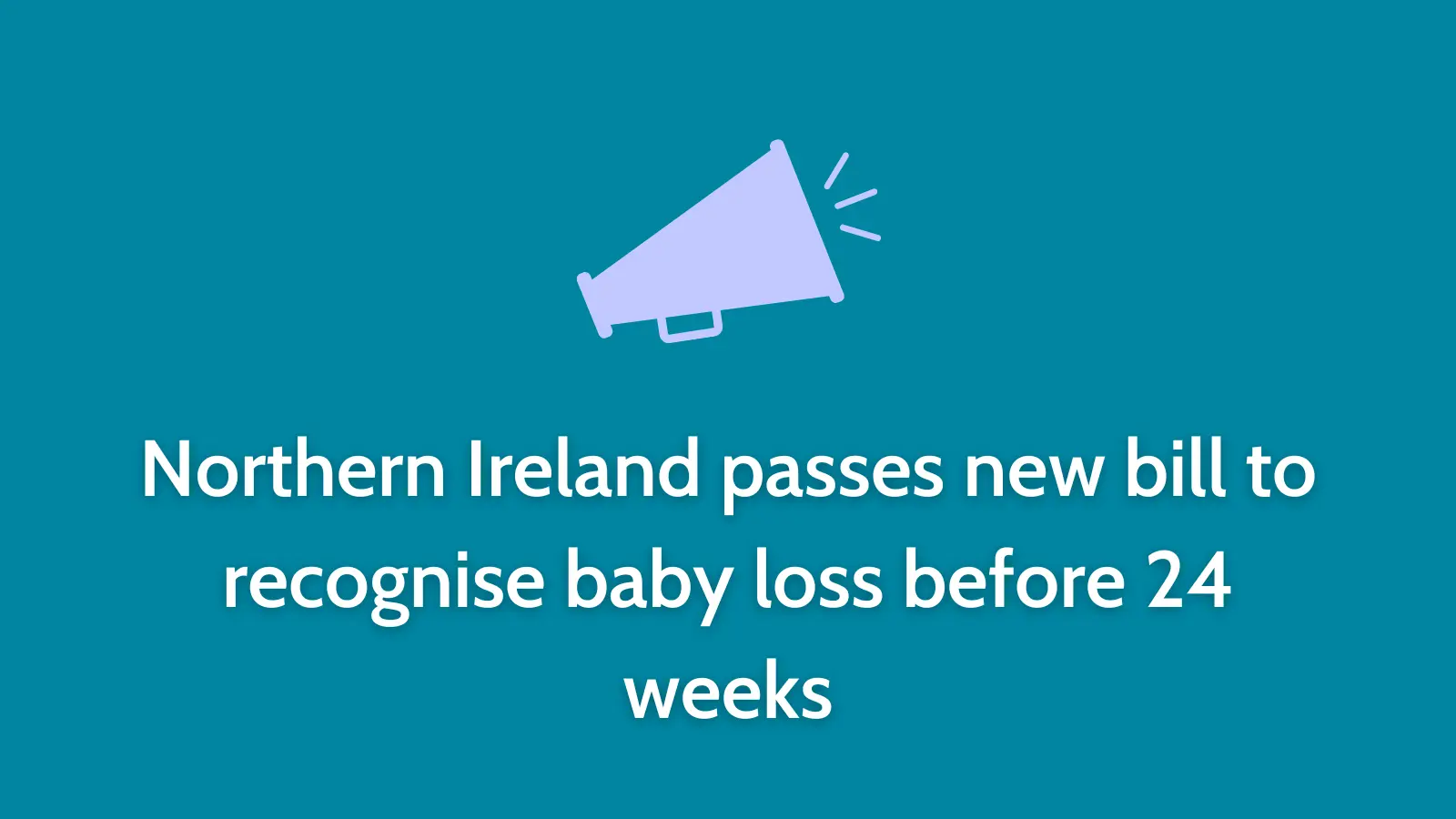 Northern Ireland passes new bill to recognise baby loss before 24 weeks